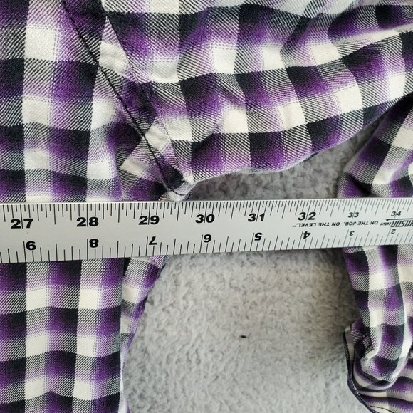 Egara Men's Plaid Purple Long Sleeve 4X - Picture 5 of 8